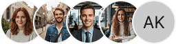 Several investor profile avatars displayed within a Loyal Tallyholdry trading review section